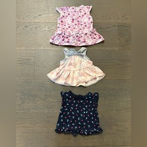 Baby girl tank tops 0-3M all NWT
